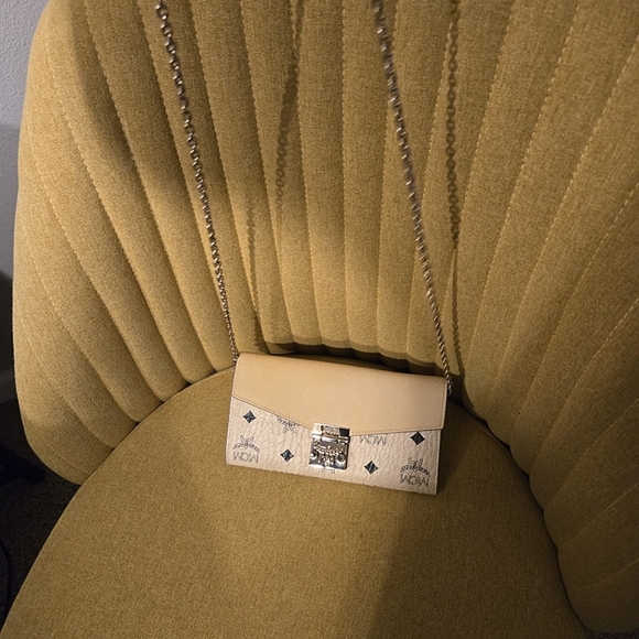 MCM Handbags - MCM Cream Leather Wallet